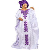 African Abaya Dress for Women – Embroidered Elegance Plus Size Church & Party Wear - Free Delivery Worldwide only at Flexi Africa